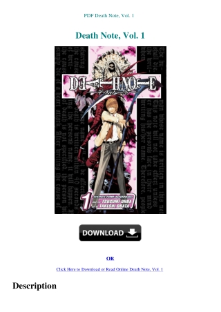 PDF Death Note  Vol. 1