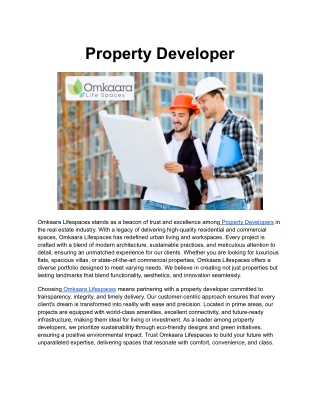 property developer