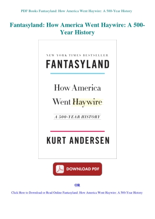 PDF Books Fantasyland How America Went Haywire A 500-Year History
