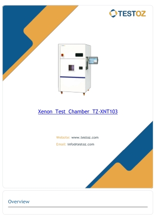 Xenon Test Chamber TZ-XNT103