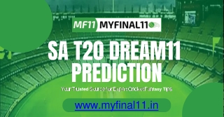 Win Big with SA T20 Dream11 Predictions by MYFINAL11