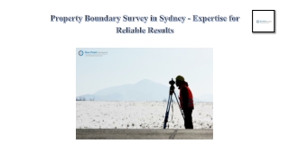 Property Boundary Survey in Sydney - Expertise for Reliable Results