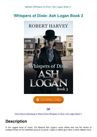 ebooks whispers of dixie ash logan book 3