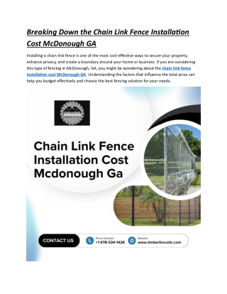 breaking down the chain link fence installation