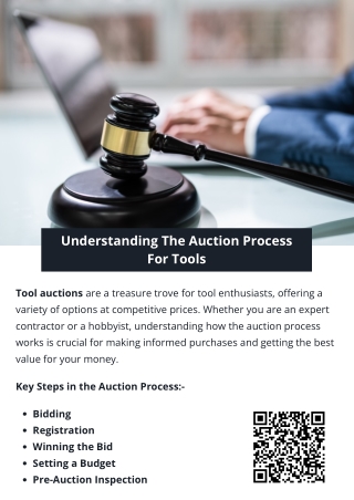 Understanding The Auction Process For Tools