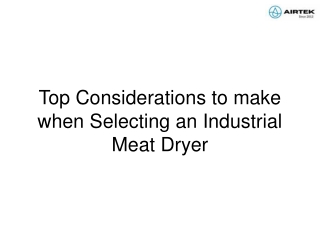 top considerations to make when selecting