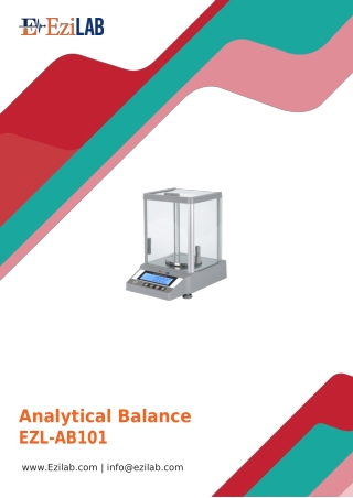 analytical balance ezl ab101