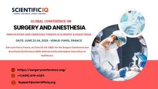 global conference on surgery and anesthesia
