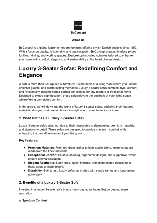 Luxury 3-seater sofas