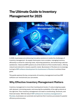 the ultimate guide to inventory management