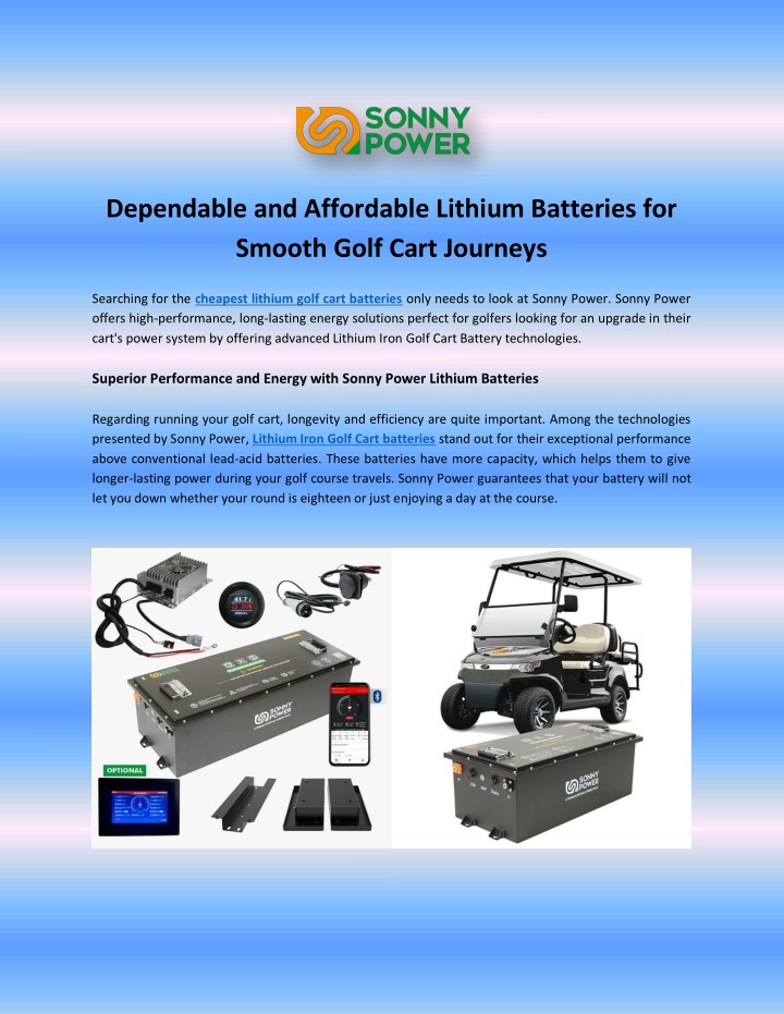 dependable and affordable lithium batteries