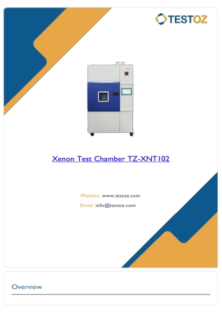 Xenon Test Chamber TZ-XNT102