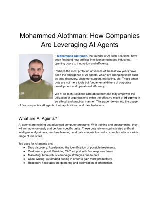 mohammed alothman how companies are leveraging