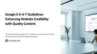 google e e a t guidelines enhancing website