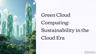 green cloud computing sustainability in the cloud