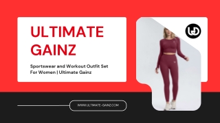 Sportswear and Workout Outfit Set For Women  Ultimate Gainz (2)