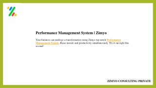 performance management system zimyo