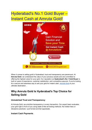 hyderabad s no 1 gold buyer instant cash