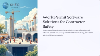 Permit to Work Software and Solutions for Contractor Safety