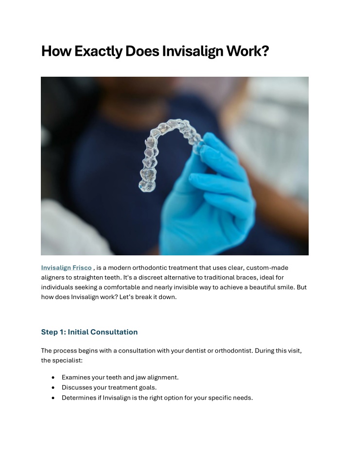 how exactly does invisalign work