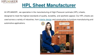 HPL Sheet Manufacturer