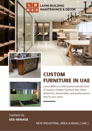 Custom Furniture in UAE