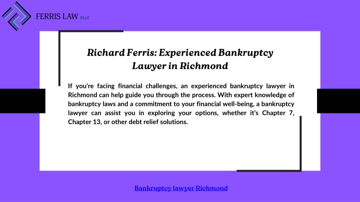 richard ferris experienced bankruptcy lawyer