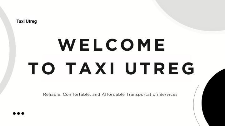 welcome to taxi utreg