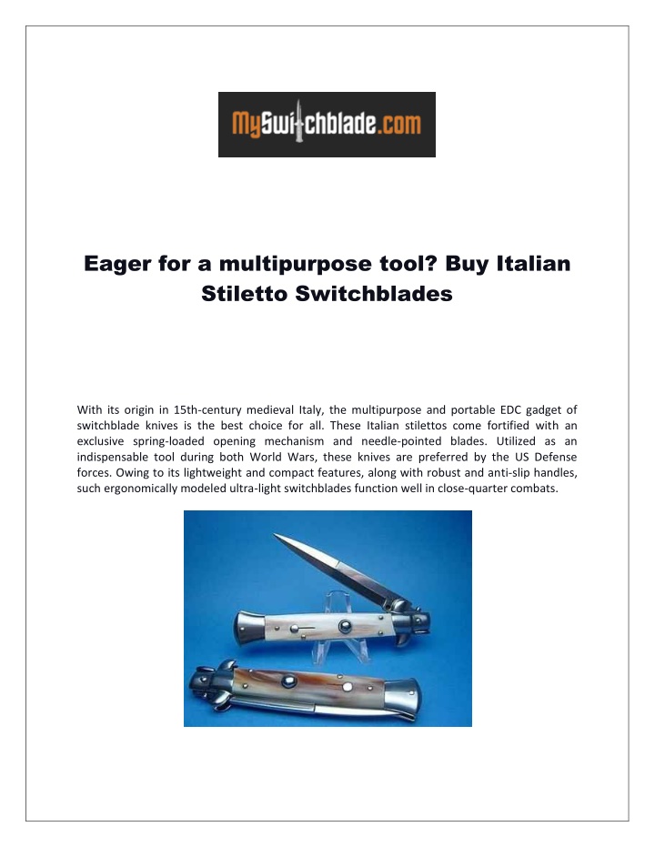 eager for a multipurpose tool buy italian