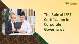 the role of ifrs certification in corporate