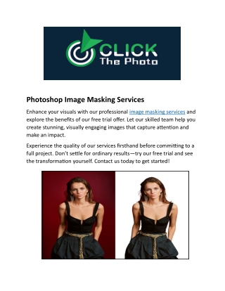 Professional Photoshop Image Masking Service