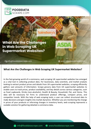 What Are the Challenges in Web Scraping UK Supermarket Websites