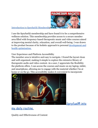 introduction to spryfuel membershi