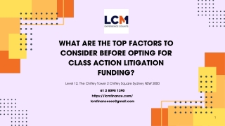 What are the Top Factors to Consider Before Opting for Class Action Litigation?