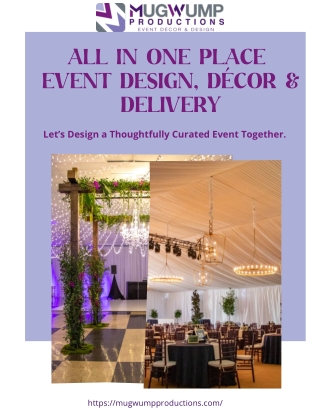 Event Design and Delivery by Mugwump Productions: Seamless and Stunning