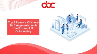 Top 5 Reasons Offshore Staff Augmentation is the Future of IT Outsourcing
