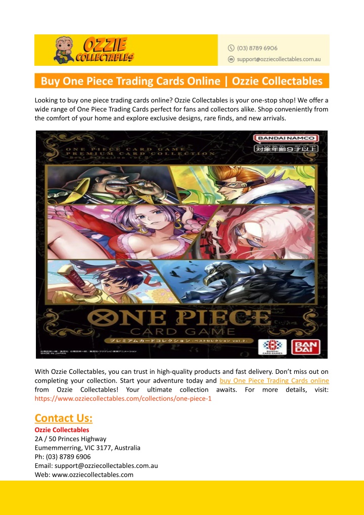 buy one piece trading cards online ozzie