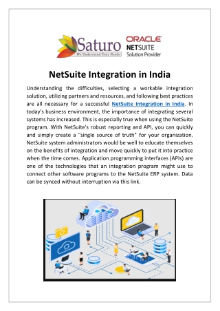 NetSuite Integration in India