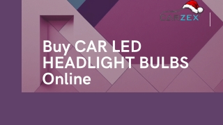 Buy CAR LED HEADLIGHT BULBS Online