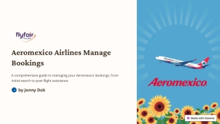 aeromexico airlines manage bookings