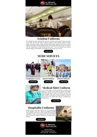 aviation uniforms we at rehana textile understand