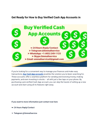 get ready for how to buy verified cash
