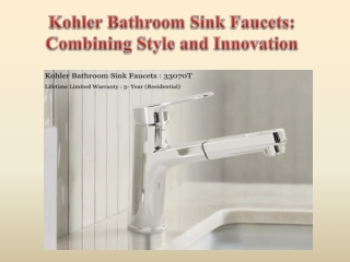 Kohler Bathroom Sink Faucets Combining Style and Innovation