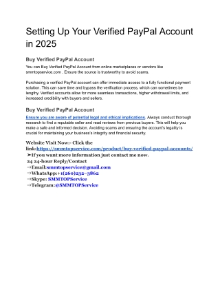 Setting Up Your Verified PayPal Account in 2025