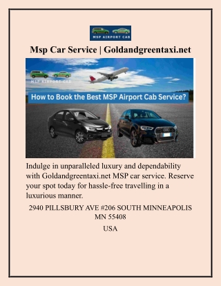 msp car service goldandgreentaxi net