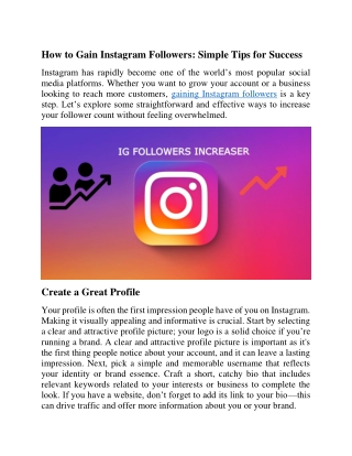 How to Gain Instagram Followers: Simple Tips for Success