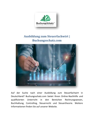 Ausbildung zum Steuerfachwirt | Buchungsschatz.com