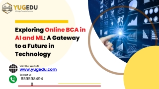 exploring online bca in ai and ml a gateway