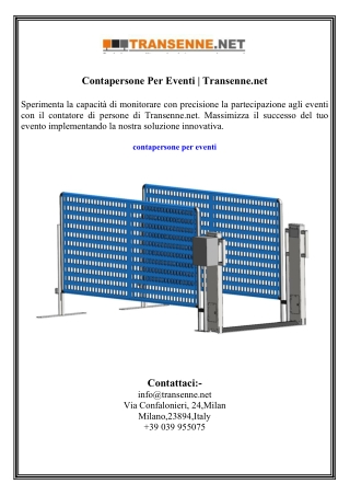 contapersone per eventi transenne net
