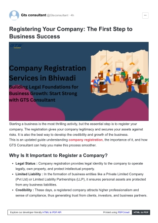 Registering Your Company The First Step to Business Successpdf